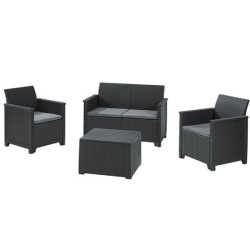 CURVER Baštenska garnitura Elodie 2 seater grafit CU 253948