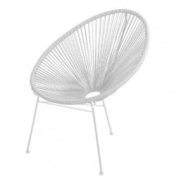 VERDELOOK Baštenska stolica Alba DxŠxV: 72x90x87 cm, pvc/metal, bela