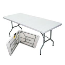 Savacoop Sklopivi plastični sto beli 180cm