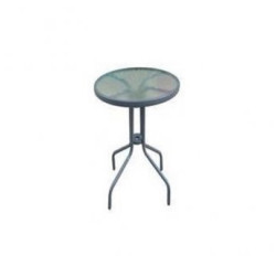 Green Bay ANDORA Bastenski sto metalni okrugli 60cm crni