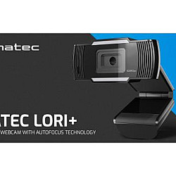 NATEC LORI PLUS, Web kamera, Full HD 1080p, Max. 30fps, HD autofocus, crna (NKI-1672)