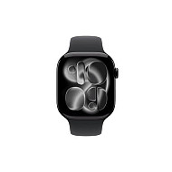 APPLE Watch S11 GPS 42mm Jet Black Aluminium Case with Black Sport Band - S/M (meqt4rk/a)