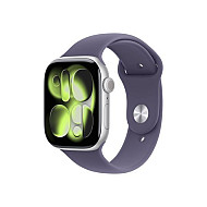 APPLE Watch S11 GPS 46mm Silver Aluminium Case with Purple Fog Sport Band - M/L (meva4rk/a)