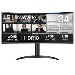 LG 34WR55QK-B UWQHD 100Hz Curved Monitor