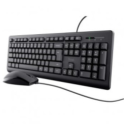 TRUST Tastatura+miš Basics žični set/US/crna