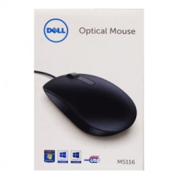 DELL MS116 USB Optical crni retail box miš