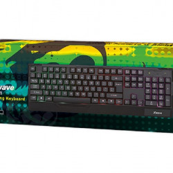 X WAVE Tastatura gejmerska sa RGB pozadinskim osvetljenjem crna,USA slova