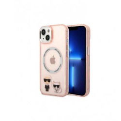 KARL LAGERFELD Futrola za iPhone 14 Pink MagSafe IML Ring + K&C Logo