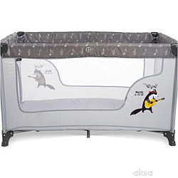 BBO Prenosivi krevetac za bebe 1 nivo Dream&Play Grey