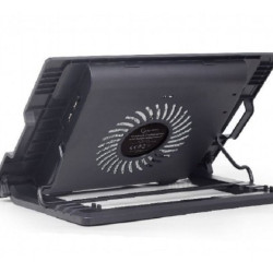GEMBIRD Postolje sa hladnjakom za laptop do 17 inča, 15cm ventilaror, podešavanje visine, LED (NBS-1F17T-01)