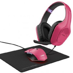 TRUST Miš + slušalice + podloga Trust GXT 790P Tridox 3-in-1 Pink
