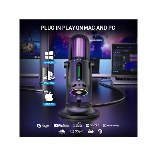 THRONMAX Mikrofon M2RGB Ghost