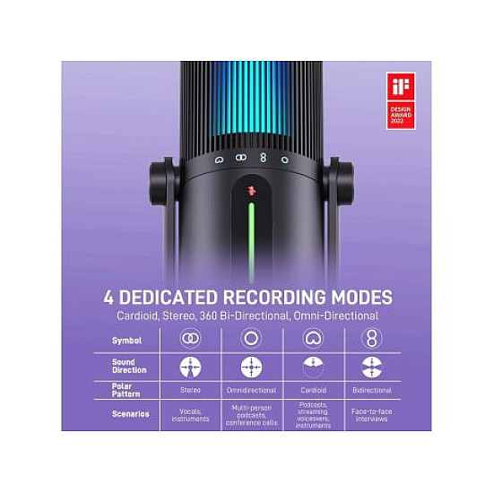 THRONMAX Mikrofon M2RGB Ghost