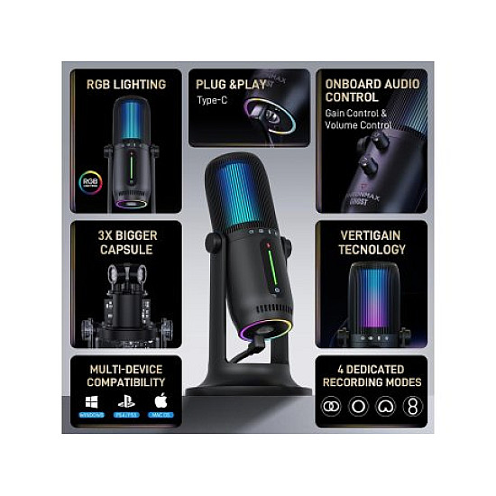 THRONMAX Mikrofon M2RGB Ghost