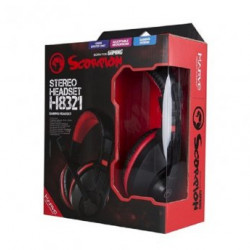 MARVO Slušalice H8321 gejmerske sa mikrofonom crno/crvene