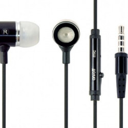 GEMBIRD MHS-EP-001 Metal MP3 slušalice sa mikrofonom black (1x3,5mm)