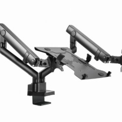GEMBIRD MA DA3 02 Podesivi stoni drzac za monitor tilt, 17 32 max.2x8kg +nosac za laptop,full motion