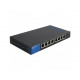 LINKSYS Unmanaged Gigabit 8-port PoE switch, 4xPoE ports, 50W budget LGS108P-EU cena