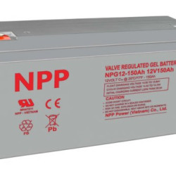 NPP NPG12V-150Ah, Gel battery, C20=150AH, T16, 485*172*240*240, 38,5KG, Light grey