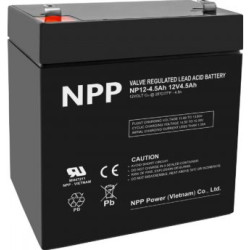 NPP NP12V-4.5Ah, AGM Battery, C20=4.5AH, T1, 90x70x101x107, 1,5KG