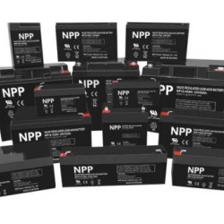 NPP NP12V-7.5Ah, AGM Battery, C20=7.5AH, T1, 151x65x94x100, 2,07KG