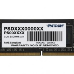 PATRIOT 8GB SODIMM DDR4, 2666MHz, Signature, PSD48G266681S