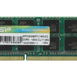 SILICON POWER 8GB, DDR3, SODIMM, 1600Hz (SP008GBSTU160N02)