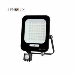 LENSLUX LED reflektor IK03 30W 6500K senzor