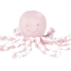 Nattou Plišana igračka hobotnica, roze