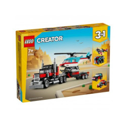 LEGO Kamion s ravnom platformom i helihopterom 31146