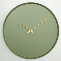 WALLXPERT Dekorativni metalni zidni sat Earthy Metal Wall Clock APS111 Green