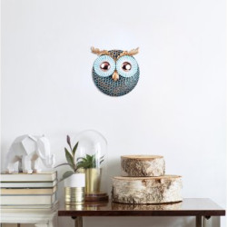 WALLXPERT Zidna dekoracija Owl 3 Copper