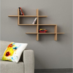 HANAH HOME Polica za knjige Halic Oak