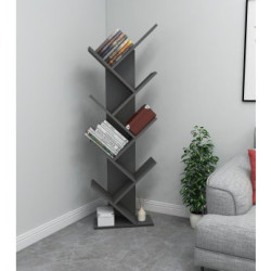 HANAH HOME Polica za knjige Hitit Anthracite