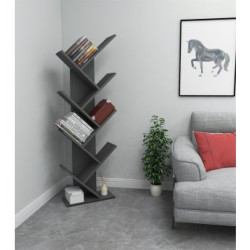 HANAH HOME Polica za knjige Hitit Anthracite