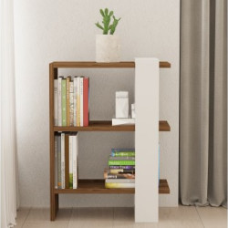 HANAH HOME Polica za knjige Gaye Walnut White
