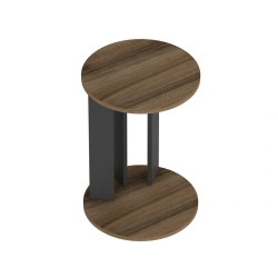 HANAH HOME Pomoćni stočić Ema Walnut Anthracite