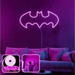 OPVIQ Zidna LED dekoracija Batman Night Large Pink