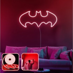 OPVIQ Zidna LED dekoracija Batman Night Large Red