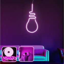 OPVIQ Zidna LED dekoracija Bulb Light Medium Pink