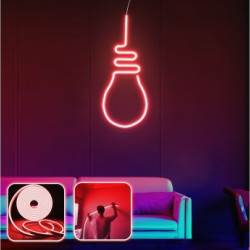 OPVIQ Zidna LED dekoracija Bulb Light Medium Red