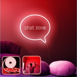 OPVIQ Zidna LED dekoracija Chat Zone Medium Red