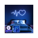 OPVIQ Zidna LED dekoracija Heart Medium Blue