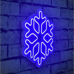 WALLXPERT LED dekoracija Snowflake Blue