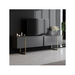 HANAH HOME TV polica Luxe Anthracite Gold (618BLY1101)