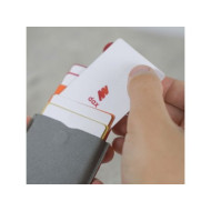 ALLOCACOC DAX Kaskadni novčanik na izvlačenje, za 5 kartica, sivo-crni DH0056GYBK/DAXWLT