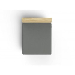 L`ESSENTIEL MAISON Ranforce dušečni čaršav (180x200) Dark Grey