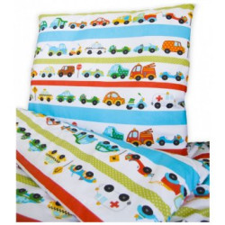 TOP BEDS Posteljina 160x110 - Cars And Stripes