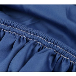 L`ESSENTIEL MAISON Satenski dušečni čaršav (160x200) De Dark Blue