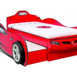HANAH HOME Dečiji krevet Coupe Carbed (With Friend Bed) (Red) (90X190 90X180)